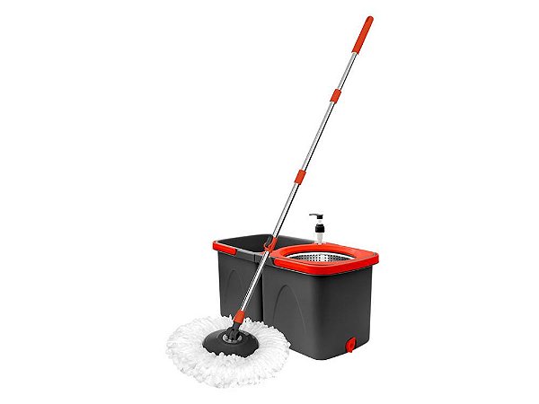 Mop giratório duo tam único vermelho/ cinza - Powermaid