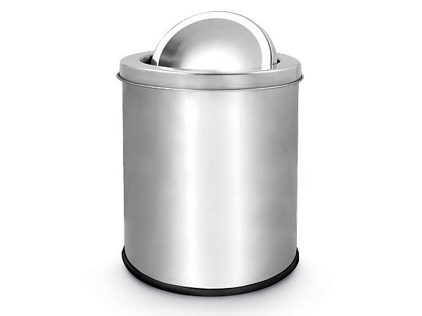 Lixeira basculante 5 l aço inox - Powermaid