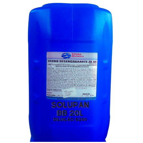Desengraxante Zx44 Solupan 20L Concentrado 5:200 - Globo