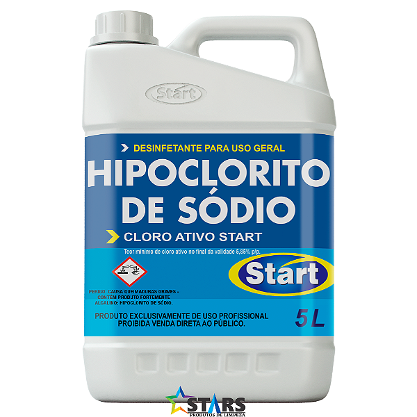 Hipoclorito de Sodio 10% 5L Cloro Ativo - Start