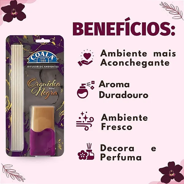 Difusor de aromas 100ml orquídeas negra - coala