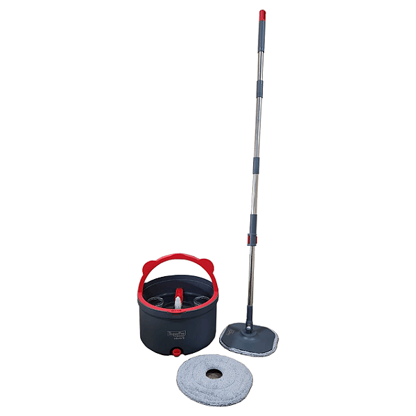 Mop Giratório Balde Duas Águas 5l Compacto Superpro Sp9097 Esfregão