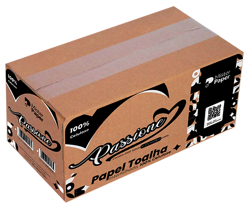 Papel Interf Folha Dupla Cx 20x20 com 2000 Folhas 20GR - Passione