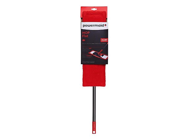 Mop flat Chenile vermeho/cinza - Powermaid