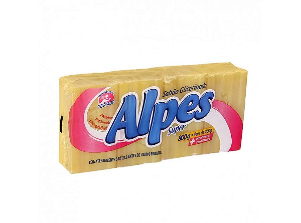 Sabão em Barra 5x180g - Alpes