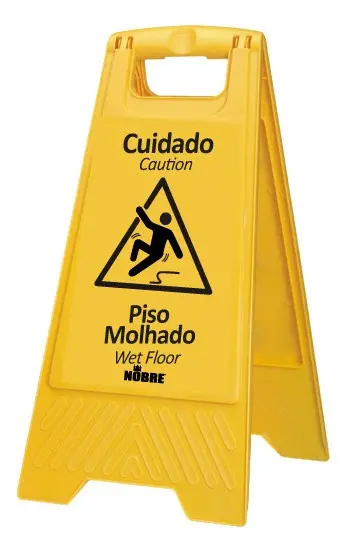 Placa plastica sinalizadora   Em Manutencao   - Nobre