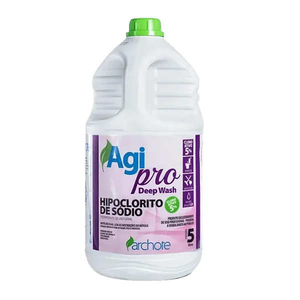 Hipoclorito De Sódio 5% de Cloro Ativo agipro deep wash - Archote