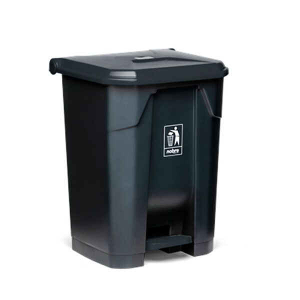 Lixeira Plástica C/Pedal 80l Grafite SOLUTION SP9380CZ