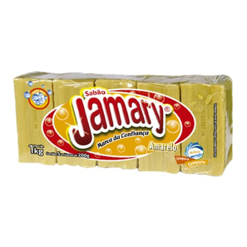 Sabão em Pedra Glicerinado Amarelo - Jamary