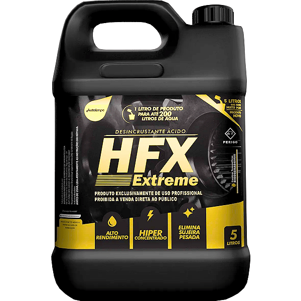 Detergente Ácido HFX Extreme 1:200 5L Autolimpe