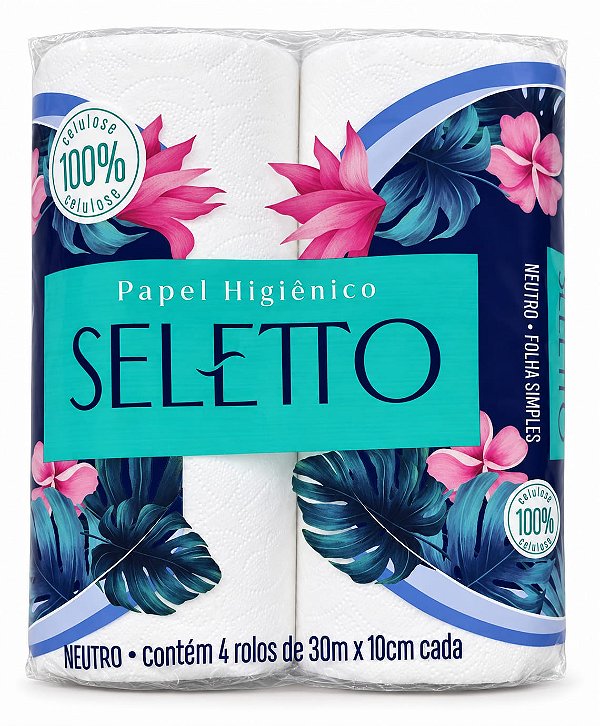 Papel Higiênico F.Dupla Pct 04x30mt - Seletto