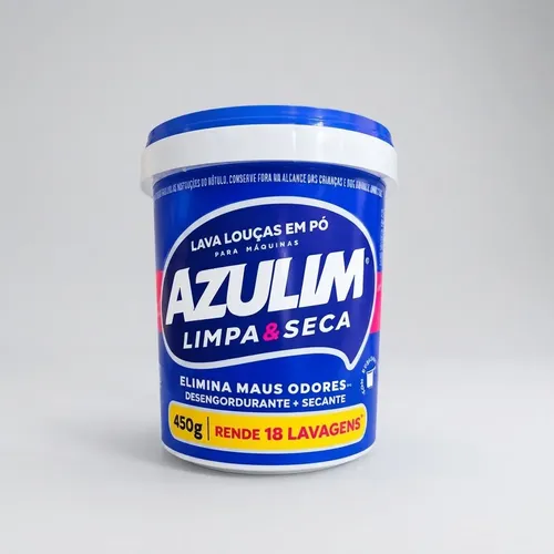 Lava-Louças em Pó Limpa & Seca para Máquinas 450g - Azulim