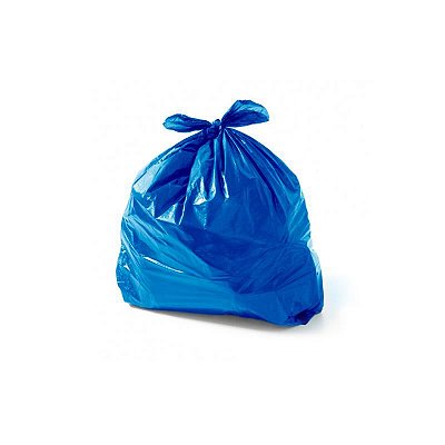 Saco Lixo Azul 30L 59X62cm C/50