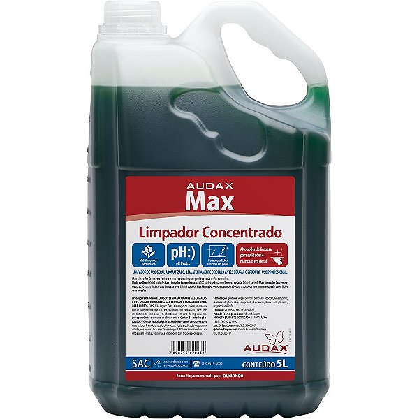 Limpador Max 5L Concentrado - Audax