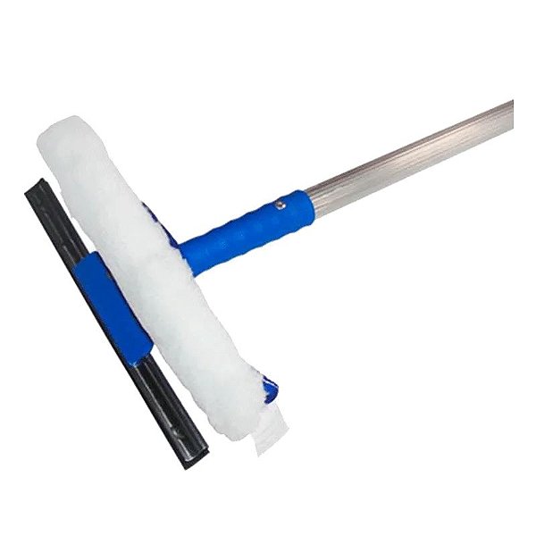 Rodo Combinado Limpeza Vidros 35cm C/Cabo Extensor 3 Metros - Rodo 2000