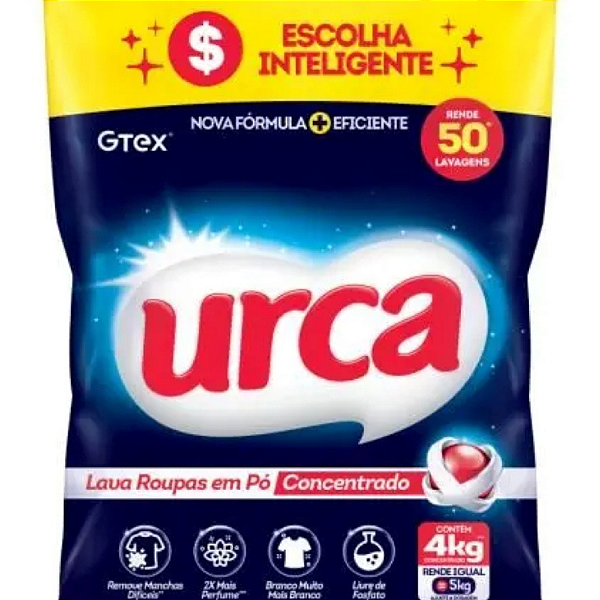 Sabão em Pó 4,0kg Sache - Urca