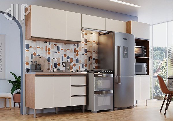 Cozinha Planejar 05 Ebano/Off White