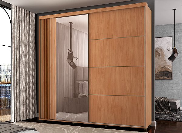 Roupeiro Tesla Nature 100% MDF