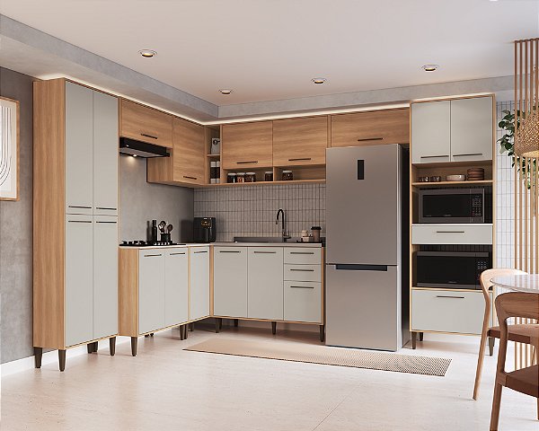 Cozinha Jade 05 Freijo/Arenas Delmarco