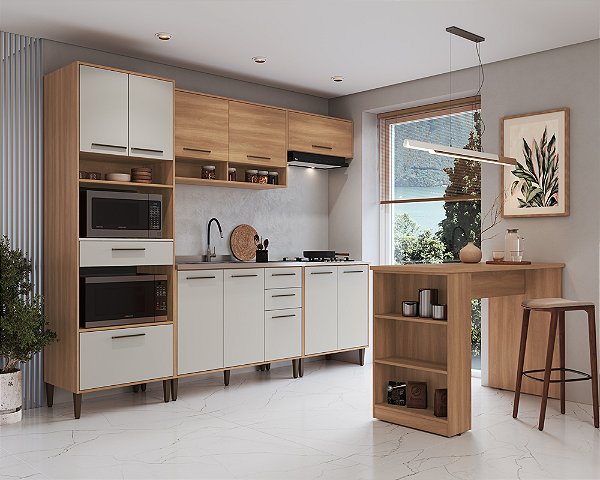 Cozinha Jade 02 Freijo/Arenas Delmarco