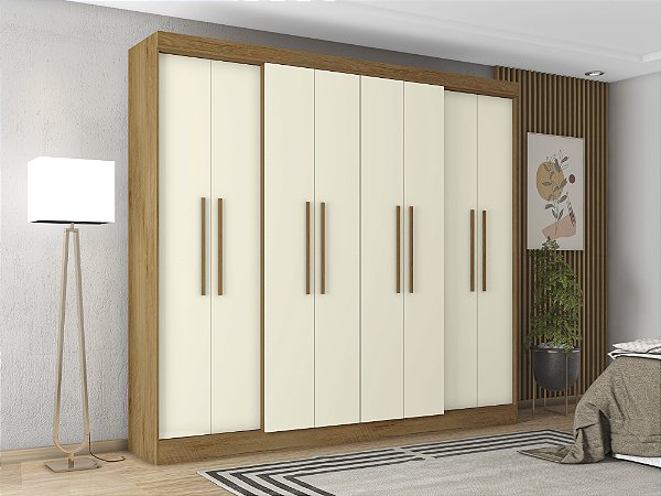 Roupeiro Mônaco Freijó/Off White