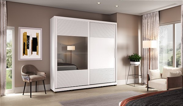 Roupeiro Malthus Branco 100% MDF