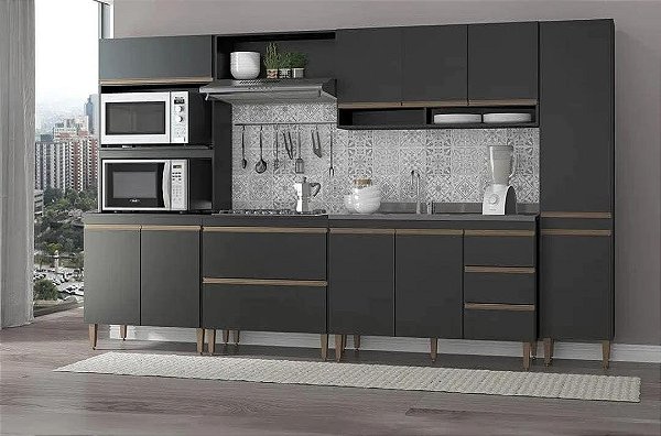 Cozinha Sabrina Preta PTX