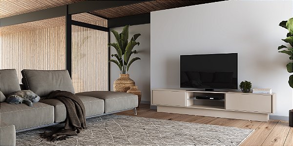 Rack com 2 Portas de Correr R424 FE Dalla Costa