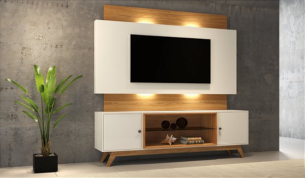 Rack e Painel com 2 Portas TB142L WJ Dalla Costa