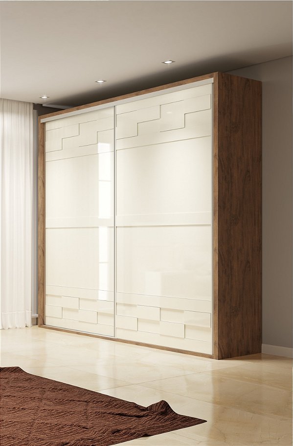 Roupeiro 2 Portas de Correr TW302 NW Dalla Costa