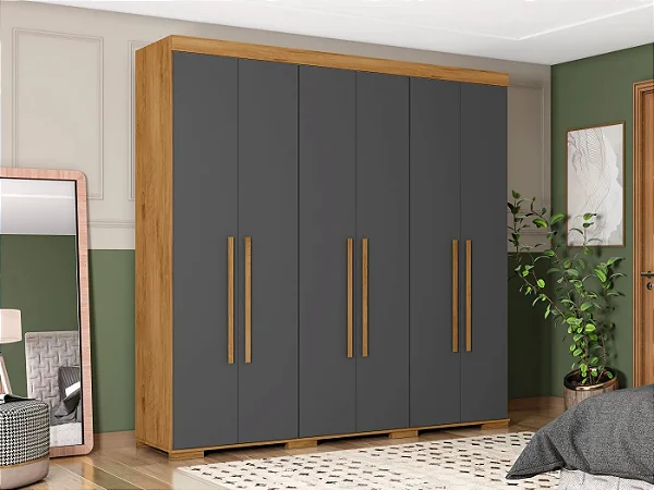 Roupeiro Cancun Freijo/Grafite 80.750