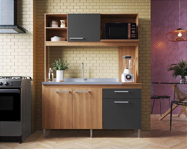 Cozinha Mali Rovere/Grafite