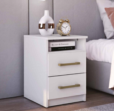 Mesa de Cabeceira Veneza Branca