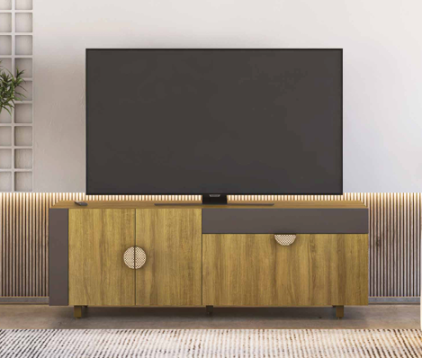 Rack Meia Lua Mel/Grafite