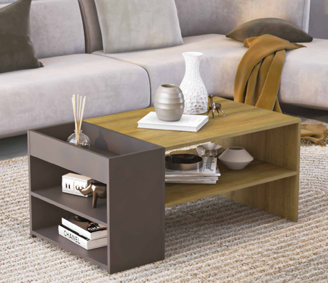 Mesa de Centro Arenas Mel/Grafite