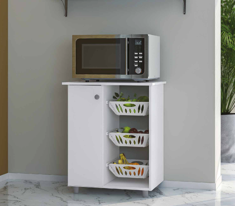 Balcão Fruteira com 1 Porta Branca