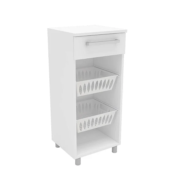 Balcao Fruteira com 1 Gaveta Branco