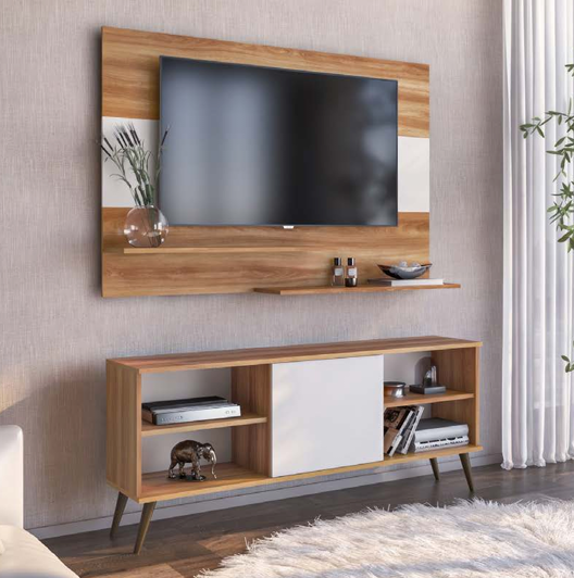 Rack e Painel Xangai Manchester/Branco