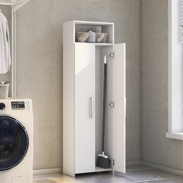Armario Multiuso de Lavanderia Branco
