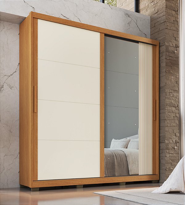 Roupeiro Lumen Nature/Champagne 100% MDF