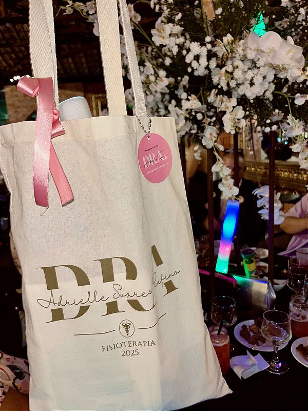 Sacola de algodão Cru personalizada