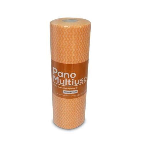 Nobre Rolo Pano Multiuso Laranja 25m x 30 cm