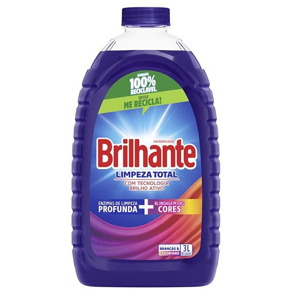 Brilhante Lava Roupas Líquido 3L