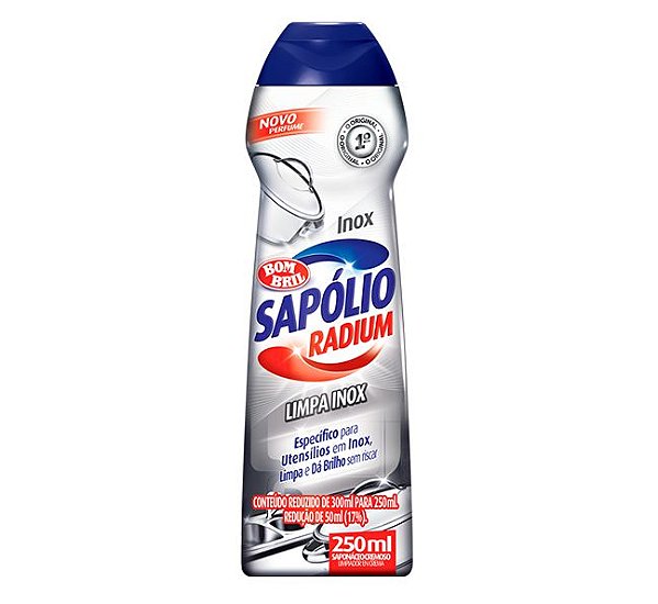 Bombril Sapólio Limpa Inox 250 ml
