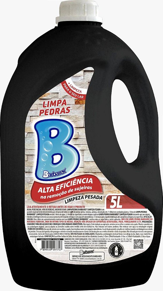 Barbarex Limpa Pedras Limpeza Pesada 5L