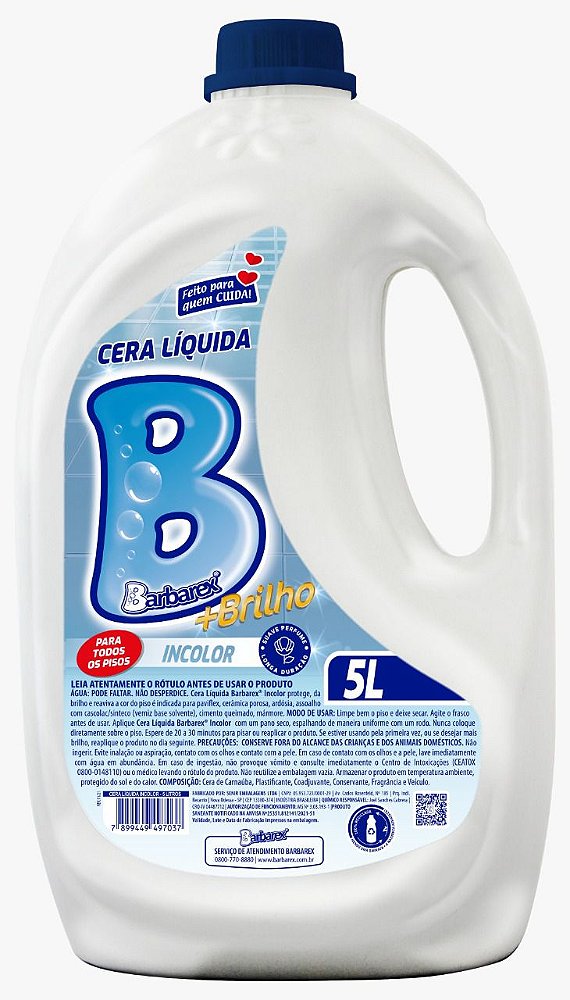 Barbarex Cera Incolor  5L