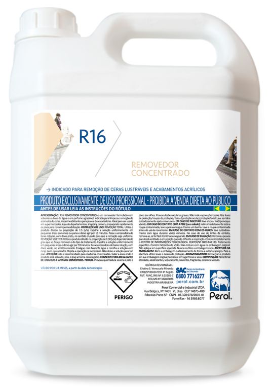 Perol R16 - Removedor de Cera Concentrado 5 Litros