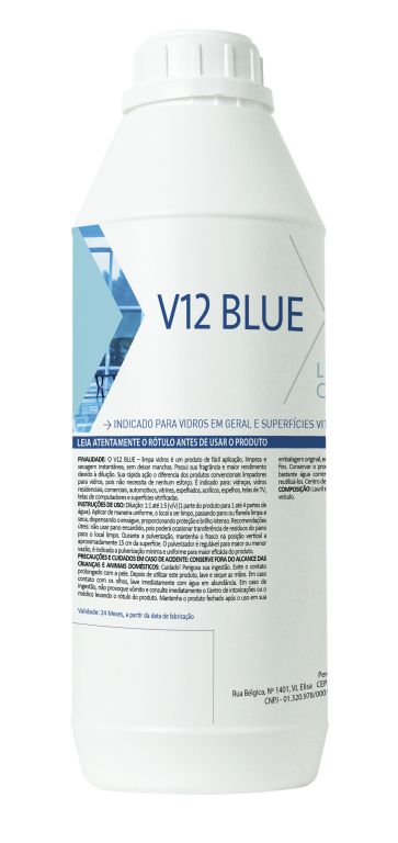 Perol V12 Blue Limpa Vidros 1 Litro