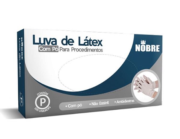 Nobre Luva Látex C/ Pó  P