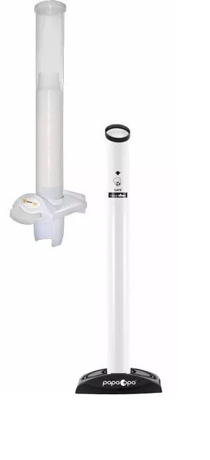 Multicopo Kit Dispenser Porta Copos Café+ Lixeira Papacopo